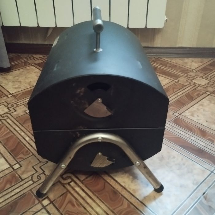 Угольный гриль - барбекю  двусторонний портативный