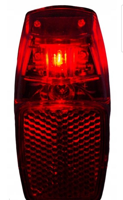 Lampka Rowerowa Super Led TYLNA.