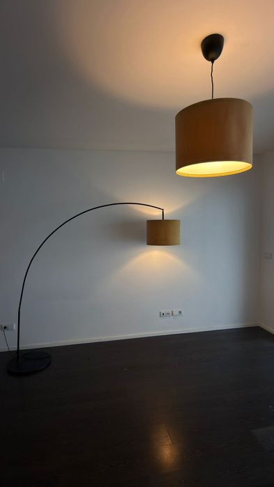 Jogo de candeeiros 3 de teto e 1 de chão