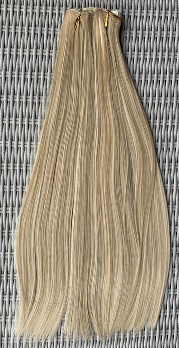 Premium Ultra włosy doczepiane, blond/ pasemka / refleksy clip in 242.