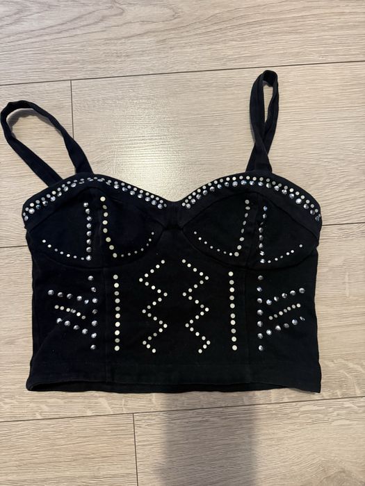 Czarny top z H&m