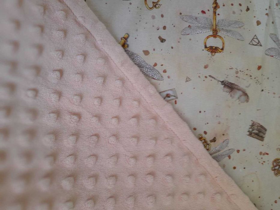 дитячий плед новий 100*75см,бавовна сатин і мінкі(плюш), 450 грн