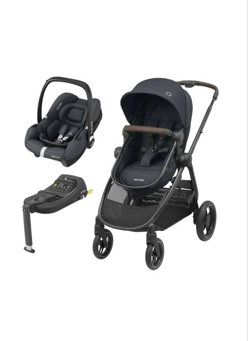 Maxi Cosi Carrinho Zelia 3 + CabrioFix i-Size + Base CabrioFix i-Size