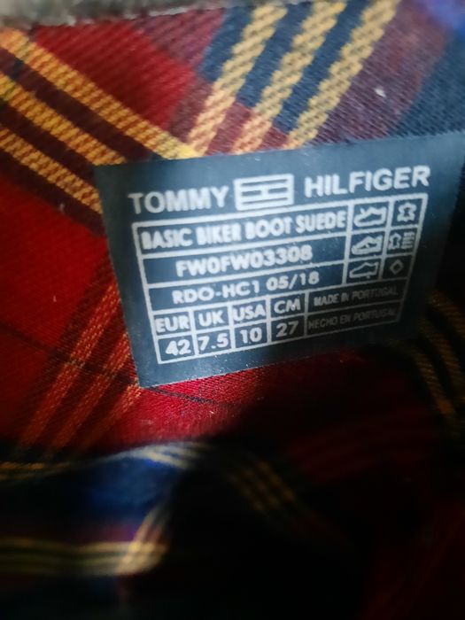 Szare botki roz. 42 Tommy Hilfiger