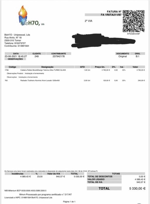 Caldeira a pellets design interior 24kw