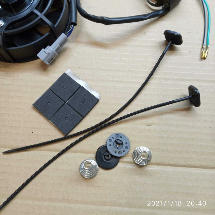 Kit ventilador 12V para motos enduro motocross e moto 4