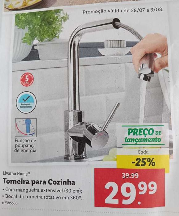 Torneira Misturadora Cozinha