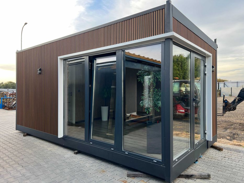 Kontener biurowy 6x3m + łazienka WC/ socjal  kontener mieszkalny Dom modułowy