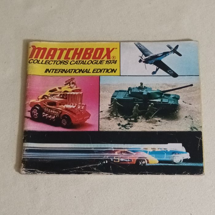 Raro e antigo catálogo matchbox 1974