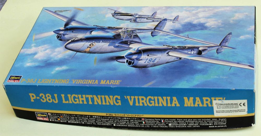 P 38J Lightning Virginia Marie 1/48 Hasegawa