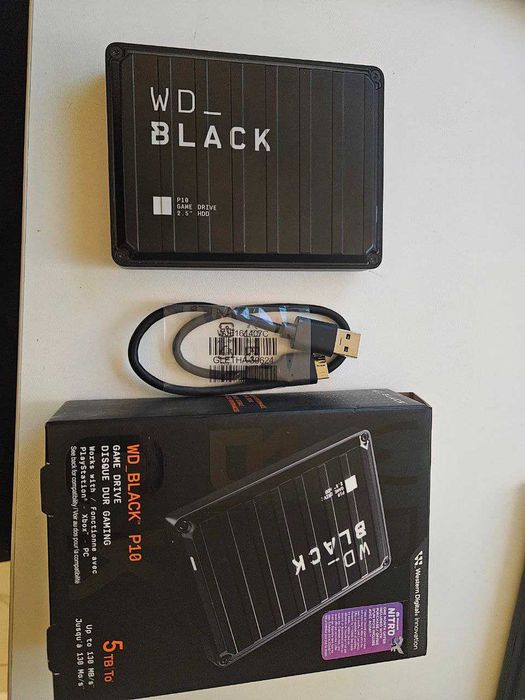 WD BLACK P10 Game Drive 5TB — плата (PCB) + корпус на запчастини