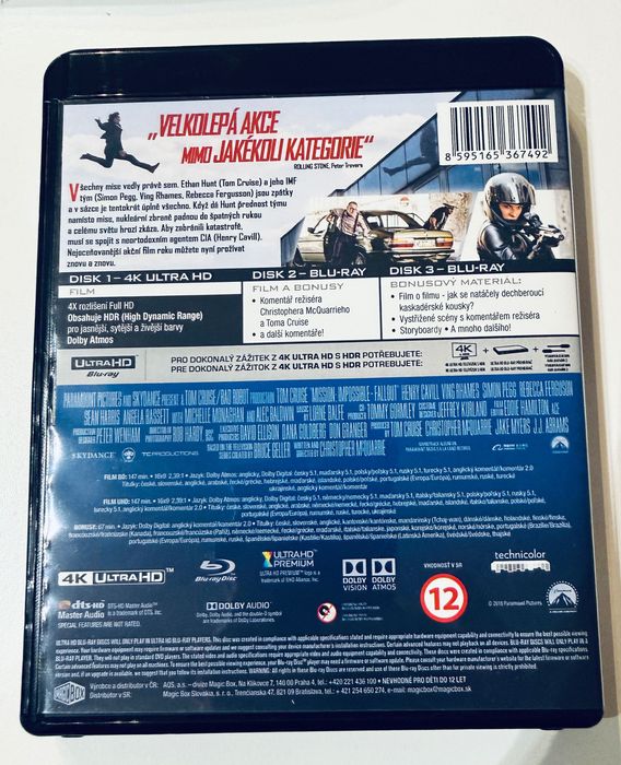 Mission Impossible Fallout 4k bluray wydanie 3 dyskowe język PL