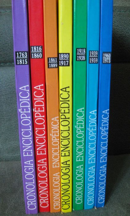 Conjunto de 7 Livros da Cronologia Enciclopédica do Mundo Moderno