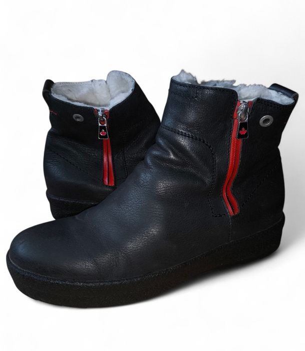 Canada Snow Damskie Skórzane Ocieplane Buty Zimowe rozmiar 41