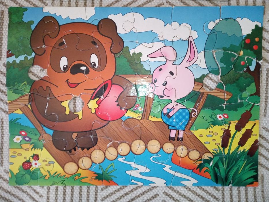 Пазлы для самых маленьких детей крупные