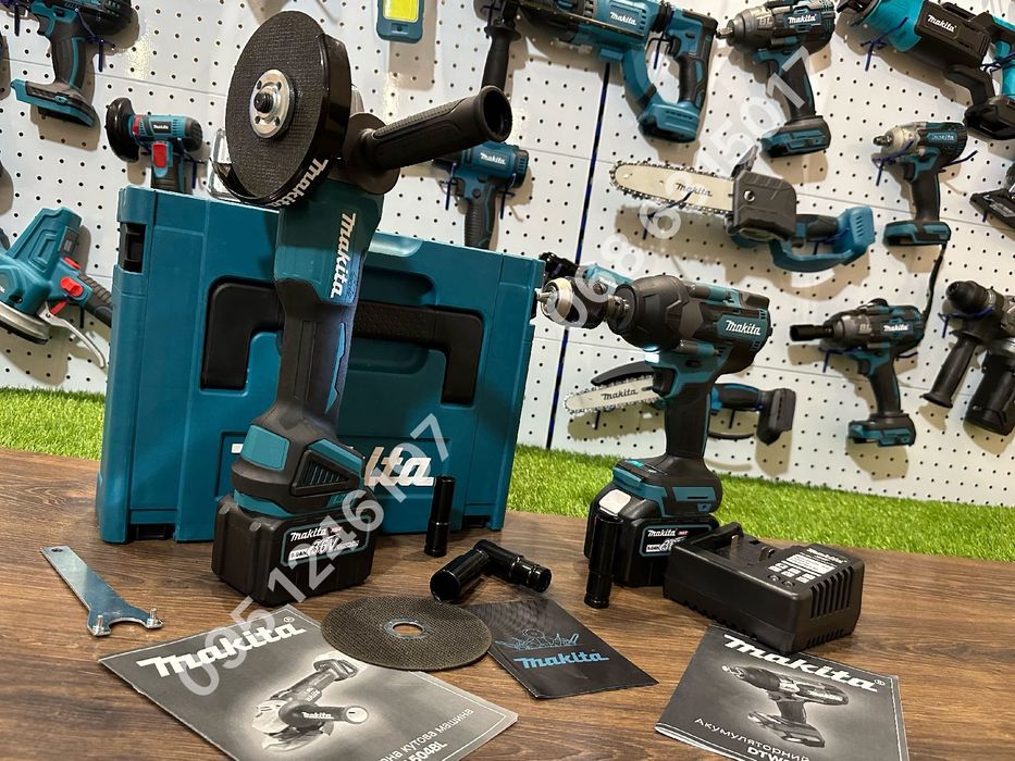Набор аккумуляторный Makita Болгарка DGA521BL Гайковерт DTW850BL 36V9A