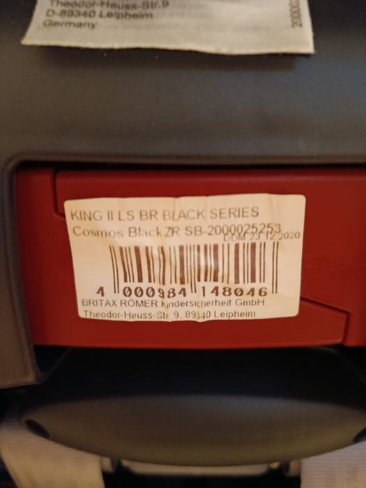 Fotelik samochodowy Britax Romer King 2 LS