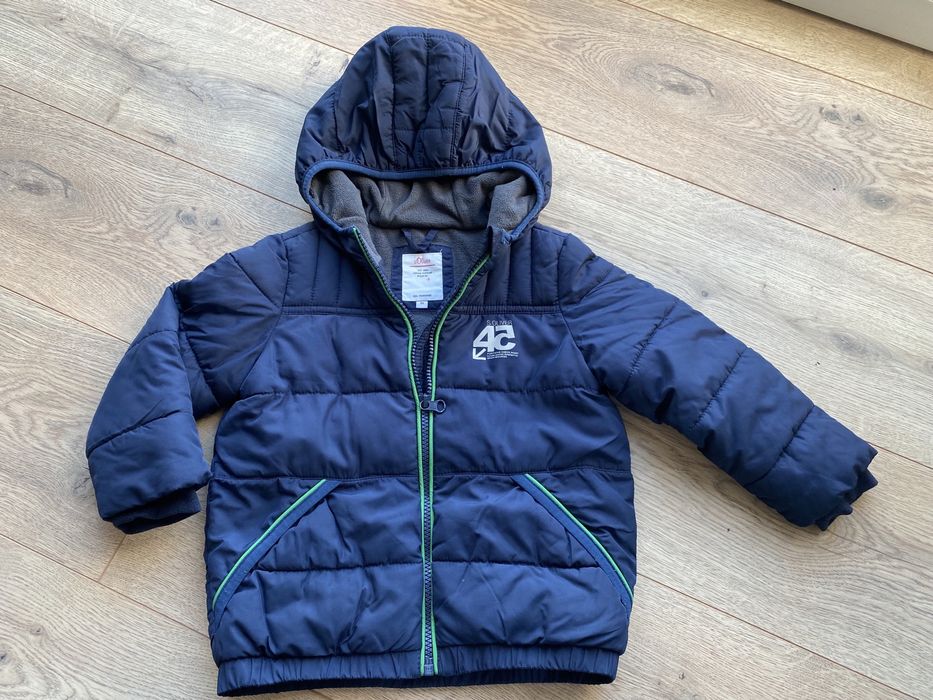 Kurtka wiosenna zimowa S OLIVER 98cm 2-3 latka granatowa stan BDB