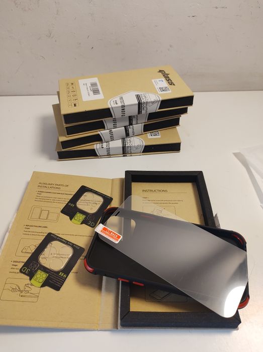 Apple iPhone 12 pro ETUI jeden zestaw (etui szkło 9h szkło na aparat)