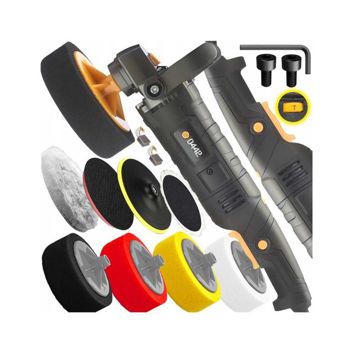 Polerka Samochodowa Szlifierka Z Regulacją Obrotów + 4 Gąbki Majster