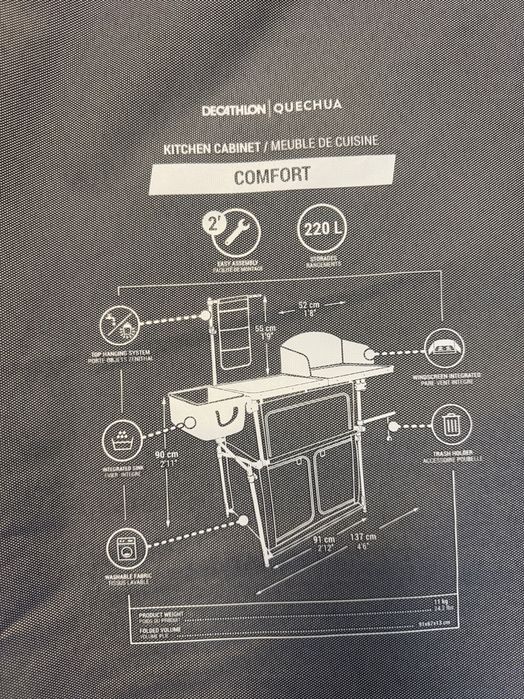 Decathlon szafka kempingowa