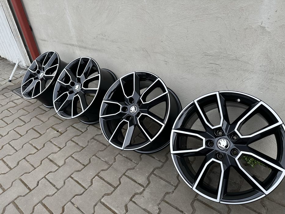 Диски титани R18 Skoda Audi Vag 5x112 ЦО57.1 оригінал superb oktavia golf passat