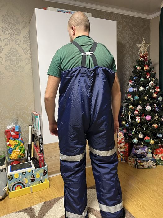 Чоловічі зимові штани рибацькі рибальські комбез