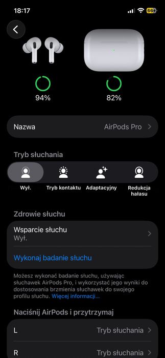 Bezprzewodowe słuchawki Apple AirPods Pro