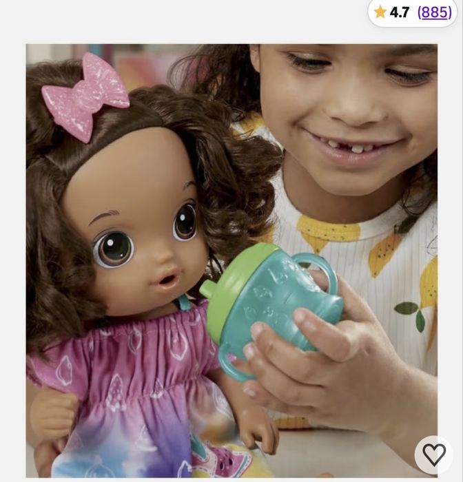 Кукла Baby Alive Fruity Sips Doll кудряшка Lemon