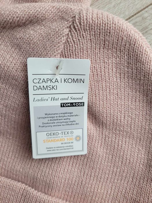 Czapka i komin damski