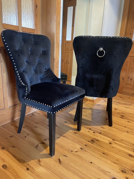 Krzesła pikowane Glamour komplet