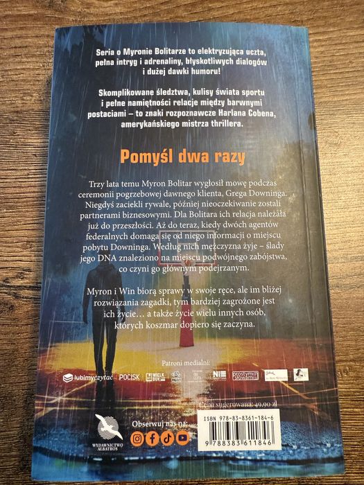 Książka Harlan Coben „Pomyśl dwa razy”