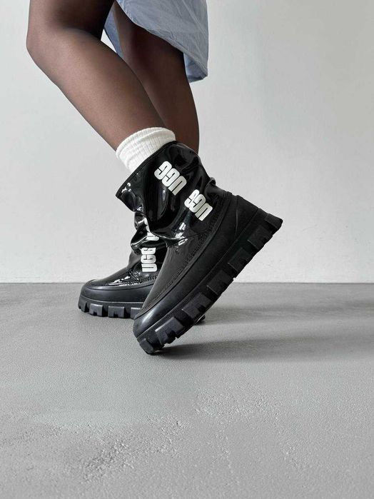 Уггі UGG Classic Brellah Mini Boot Black premium угги