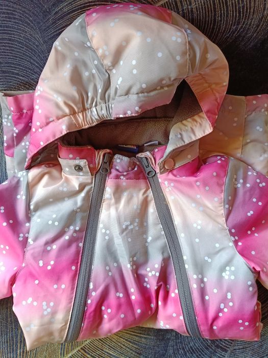 Kombinezon niemowlęcy z polarem ciepły 62/68