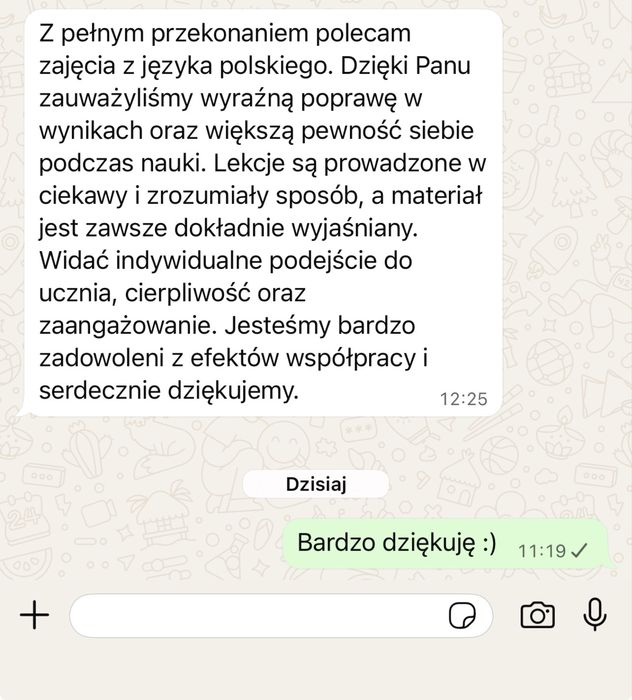 Korepetycje język polski klasy 4-8/egzamin ósmoklasisty + szkola srednia!!!