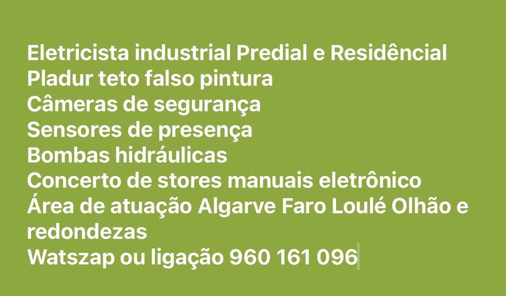 Eletricista industrial predial e residencial