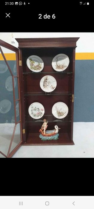 Par de vitrines de suspensão