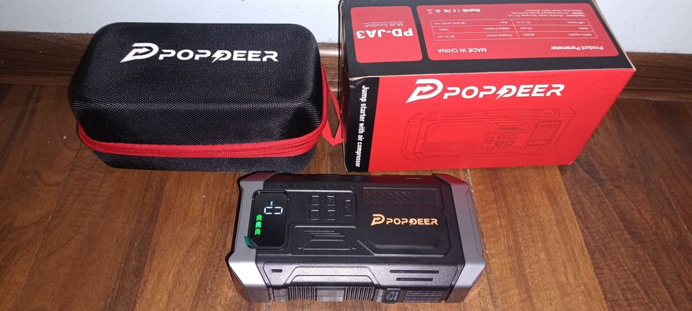 Jump stater, booster, urządzenie rozruchowe, powerbank, kompresor