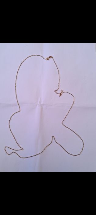 Fio De Ouro 18k 70cm