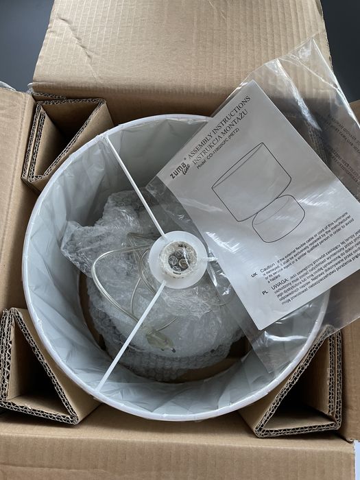 Lampa nocna biała Zuma Line E27