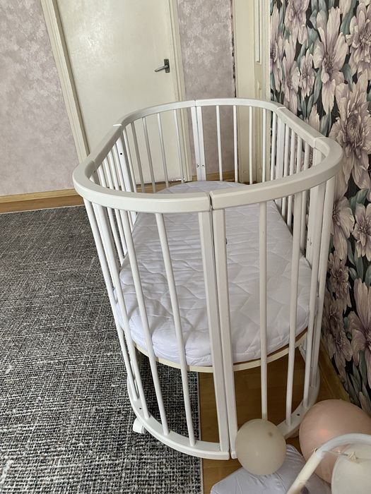 Дитяче Ліжечко трансформер 7в1 біле