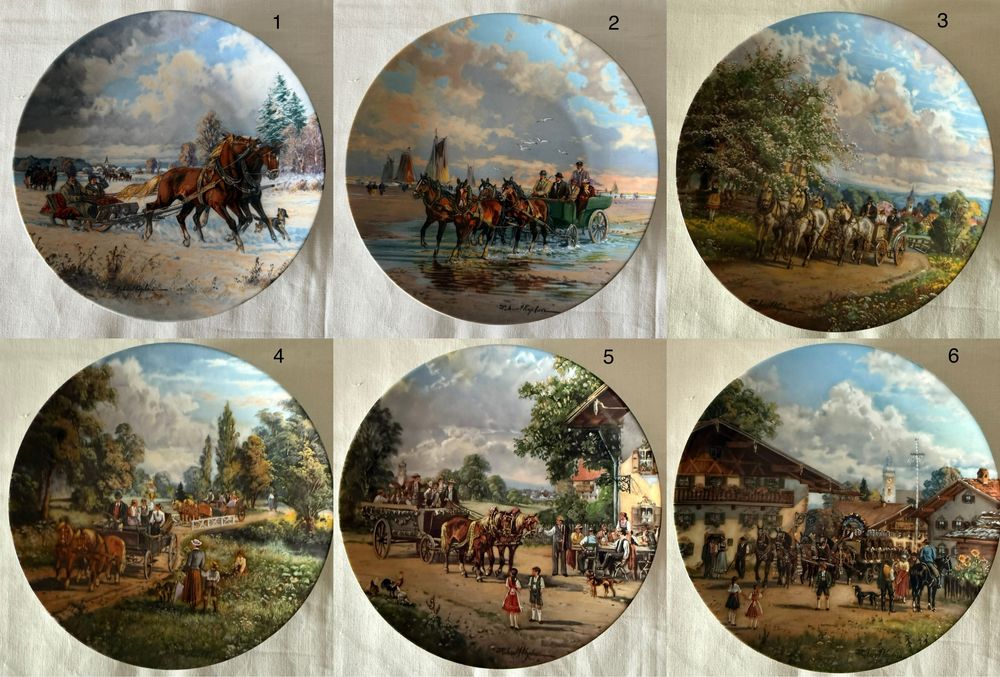 Колекція настінних фарфорових тарілок