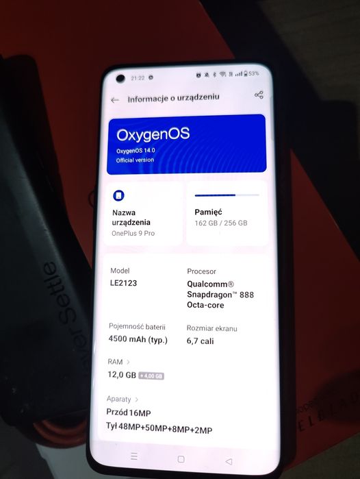 One plus 9 pro 12/256