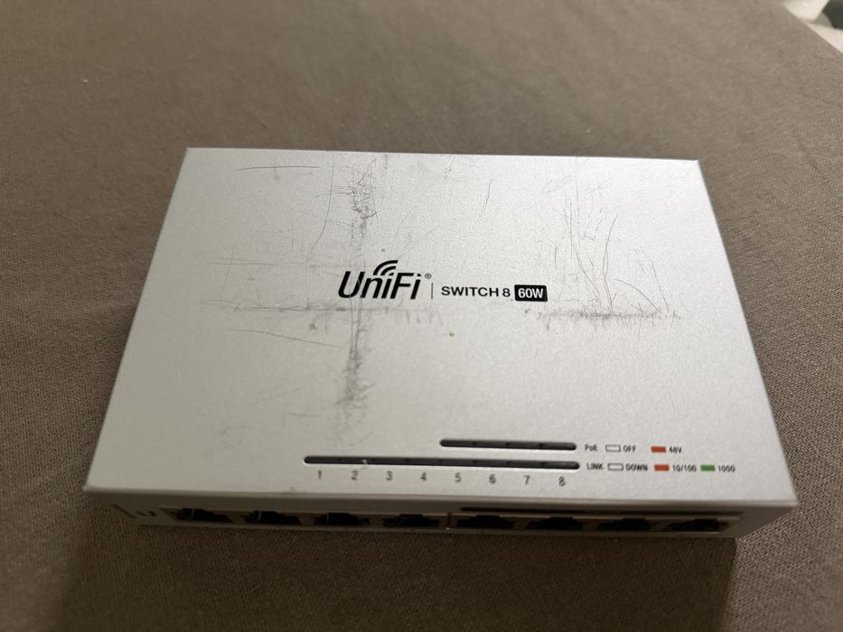 Switch poe zarządzalny ubiquti  us 8 60w