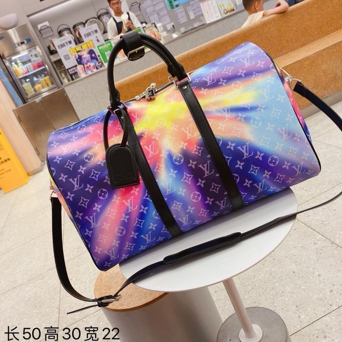 Louis vuitton keepall 50см сумка дорожная спортивная мужская