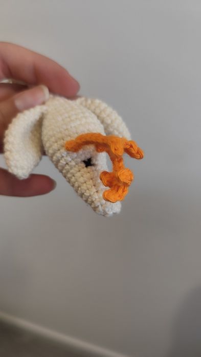 Porta-chaves ganso de crochet