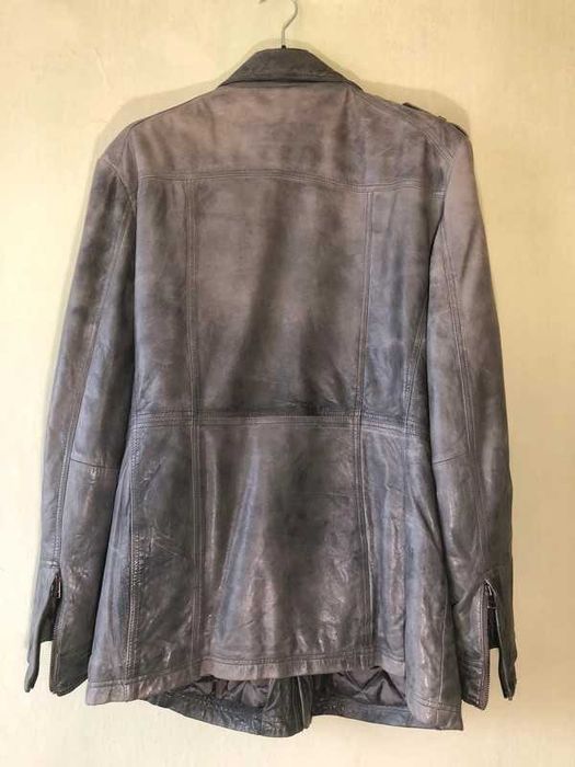 Kurtka skórzana pikowana męska Ochnik