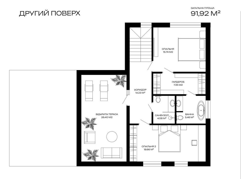 Дизайнерський будинок 160м2 під Києвом в лісі, с. Бобриця, поряд озеро