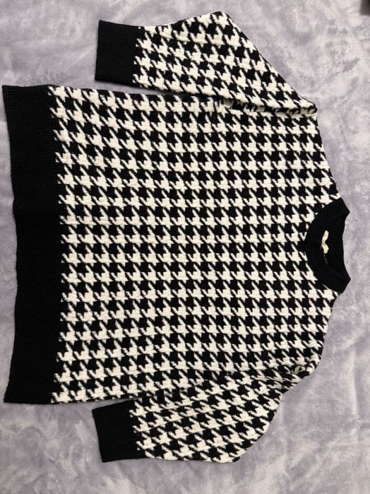 Светр Mango в гусячу лапку