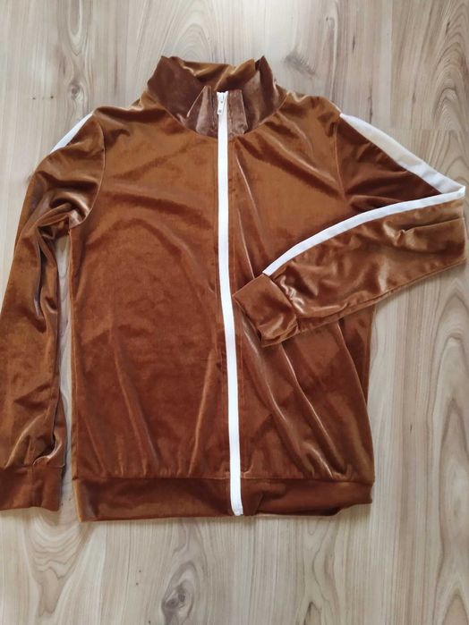 Bluza welurowa carmel